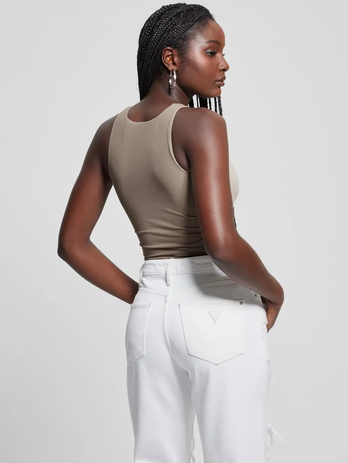 GUESS Tops Seamless Bodysuit Beige 8211 Women
