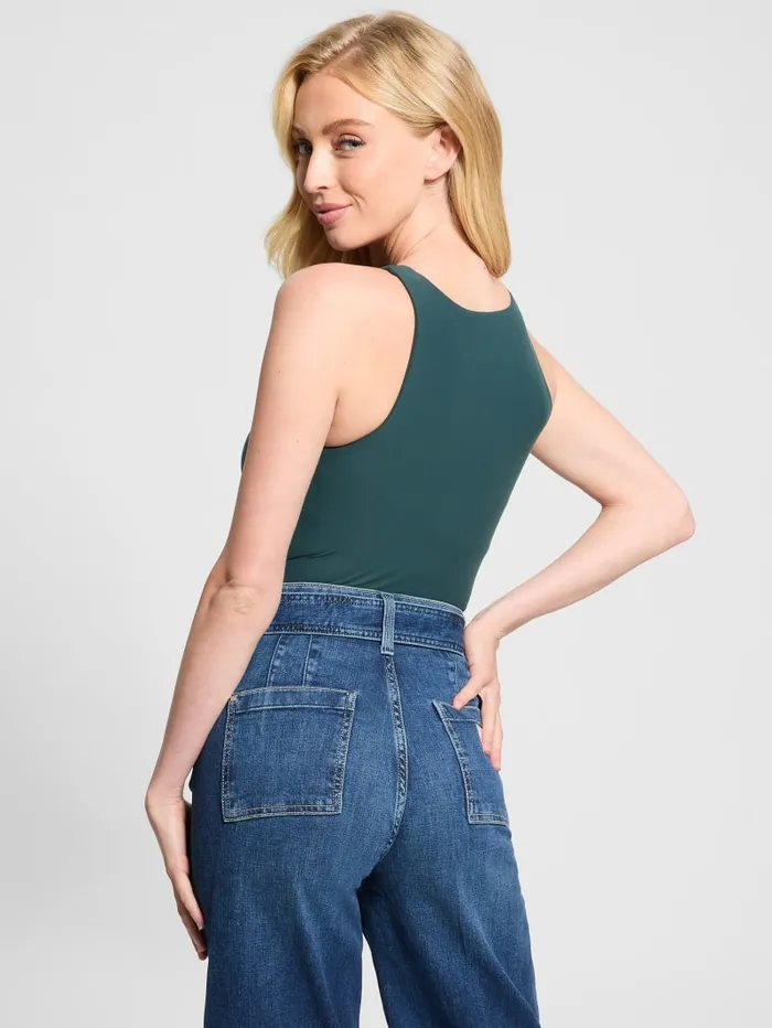 GUESS Tops Seamless Bodysuit Beige 8211 Women