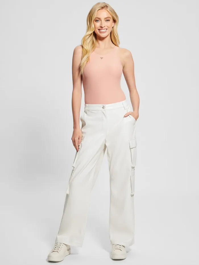 GUESS Tops Seamless Bodysuit Beige 8211 Women