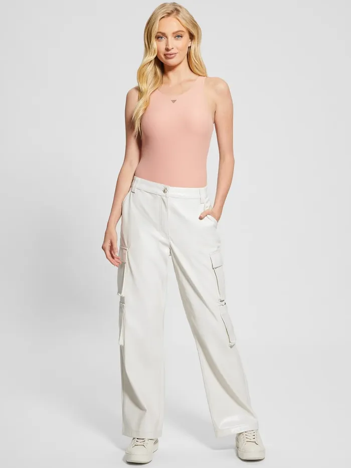 GUESS Tops Seamless Bodysuit Beige 8211 Women