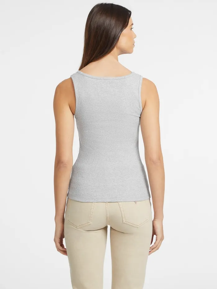 GUESS Tops Slim Embroidered Star Tank Black 8211 Women