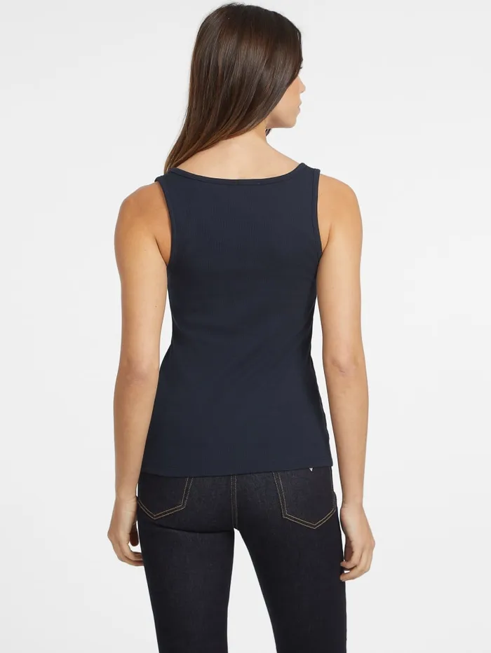 GUESS Tops Slim Embroidered Star Tank Black 8211 Women