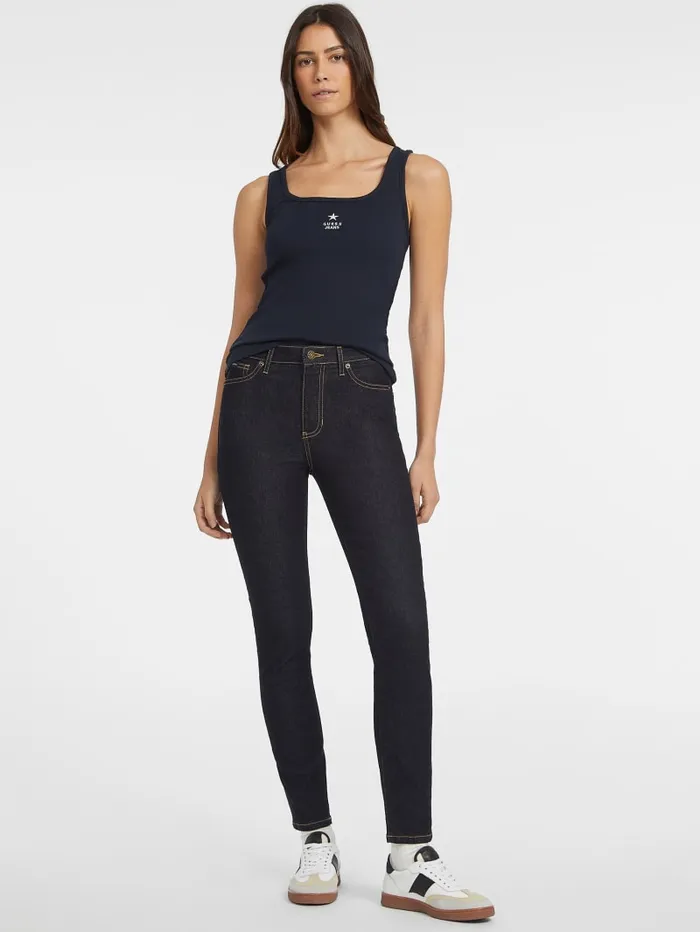 GUESS Tops Slim Embroidered Star Tank Black 8211 Women