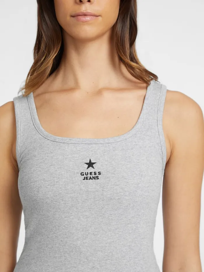 GUESS Tops Slim Embroidered Star Tank Black 8211 Women