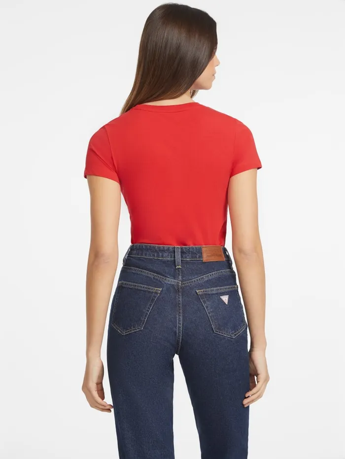 GUESS Tops Slim Logo Tee Black 8211 Women