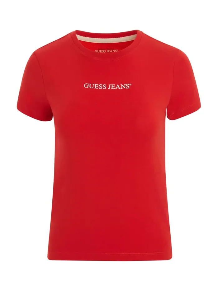 GUESS Tops Slim Logo Tee Black 8211 Women