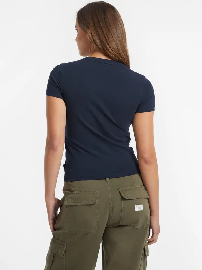 GUESS Tops Slim Logo Tee Black 8211 Women