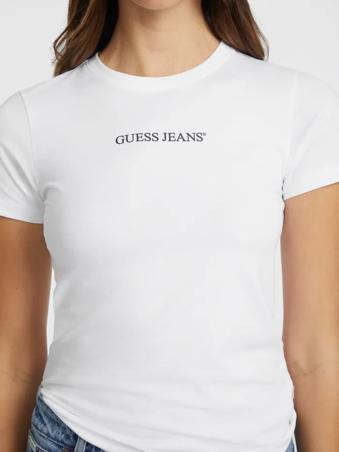 GUESS Tops Slim Logo Tee Black 8211 Women