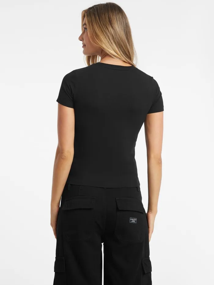 GUESS Tops Slim Mini American Tradition Tee Black 8211 Women