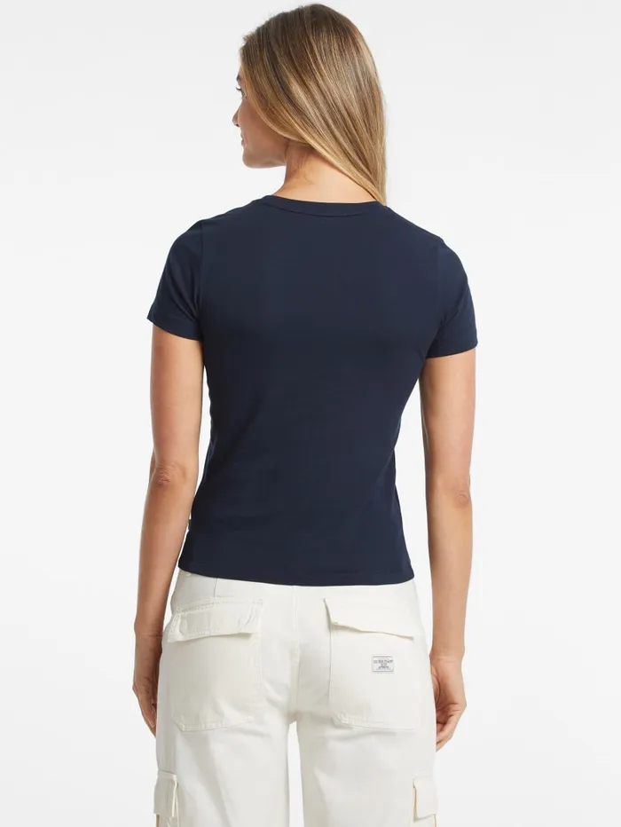 GUESS Tops Slim Mini American Tradition Tee Black 8211 Women