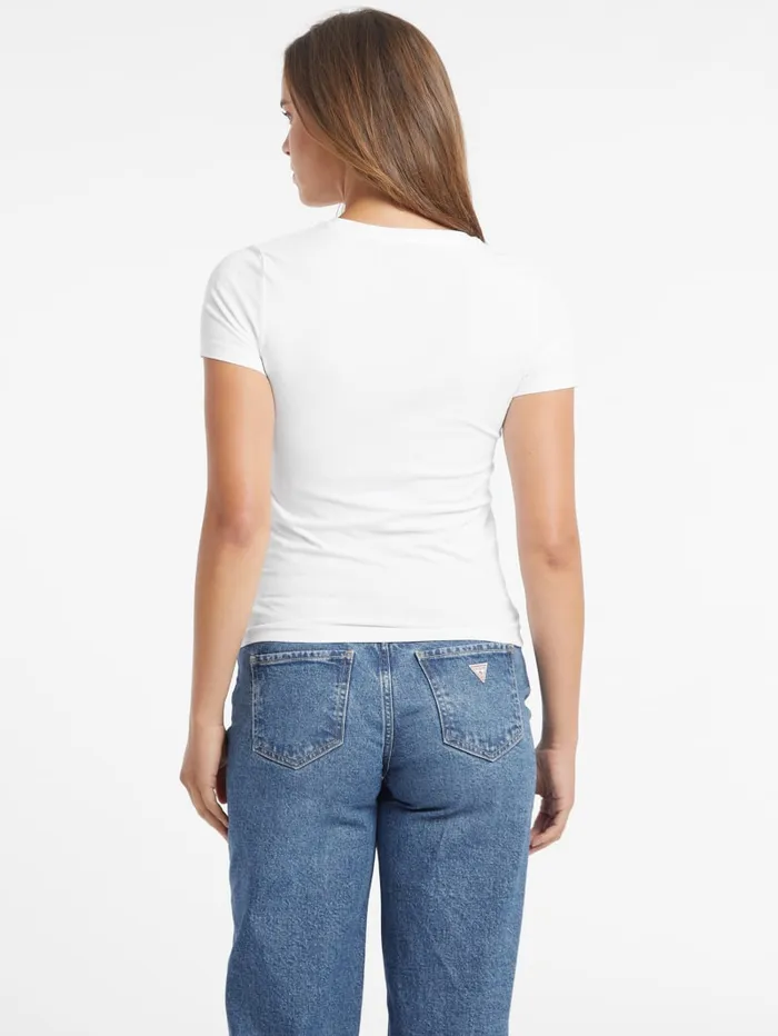 GUESS Tops Slim Mini American Tradition Tee Black 8211 Women