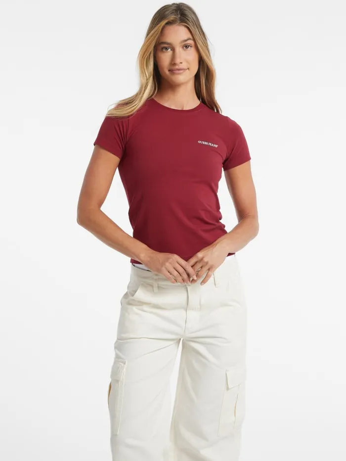 GUESS Tops Slim Mini American Tradition Tee Black 8211 Women