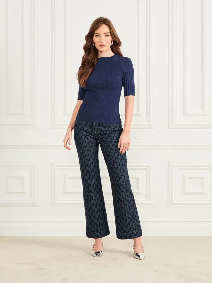 GUESS Tops Yuri MockNeck Top Black 8211 Women