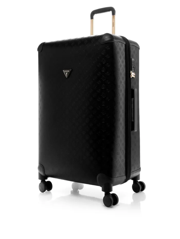 GUESS Travel and Tech Wilder Peony 28034 8Wheel Suitcase Black 8211 Women