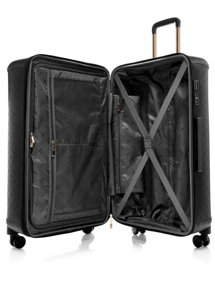 GUESS Travel and Tech Wilder Peony 28034 8Wheel Suitcase Black 8211 Women
