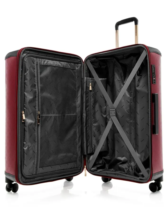 GUESS Travel and Tech Wilder Peony 28034 8Wheel Suitcase Black 8211 Women