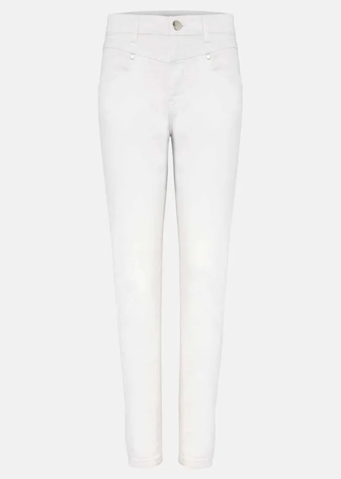 Hailee Topstitch Skinny Jeans Short White Women Phase Eight Trousers