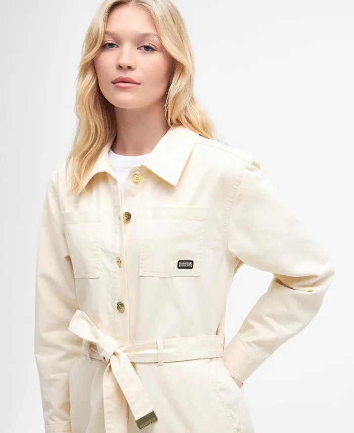 Hamilton Jumpsuit Ecru Women Barbour Dresses and Skirts