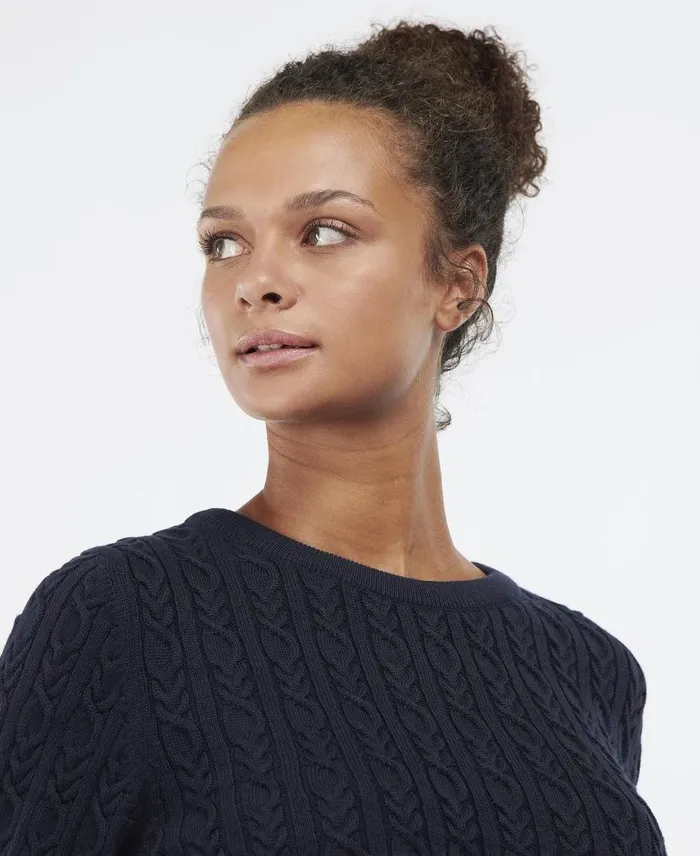 Hampton Knitted Jumper Off White Women Barbour Jumpers