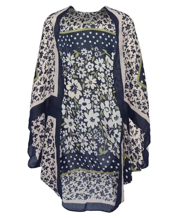 Harewood Cape Navyshell Pink Women Barbour Scarves and Wraps
