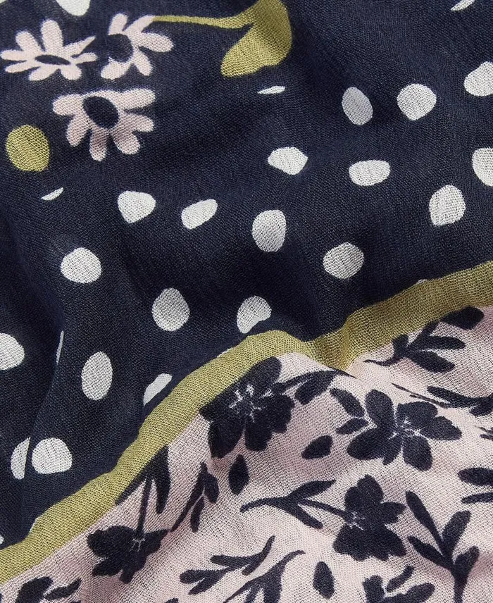 Harewood Cape Navyshell Pink Women Barbour Scarves and Wraps