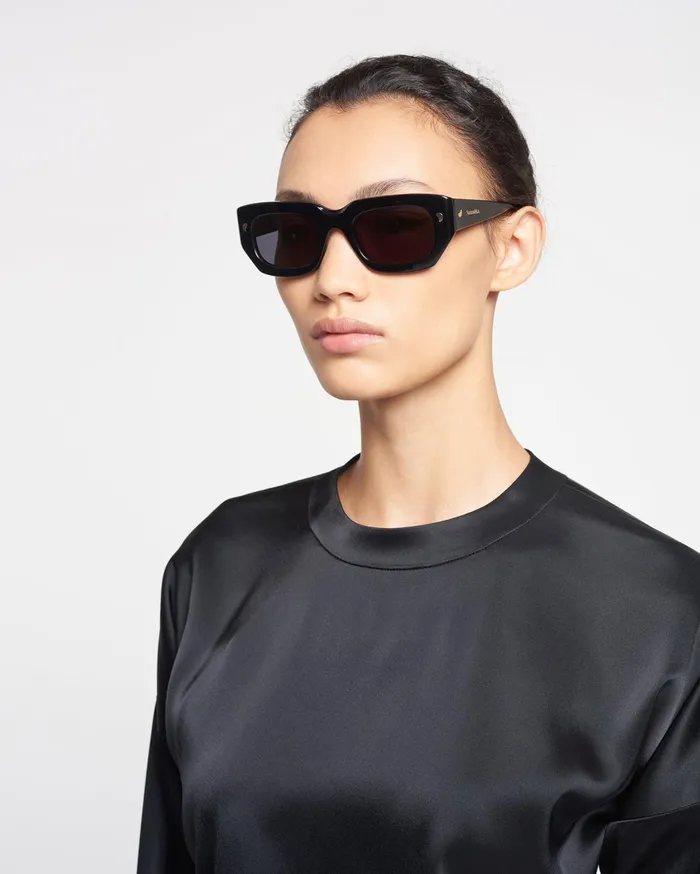 Harley BioPlastic Sunglasses Black MenWomen Nanushka Eyewear