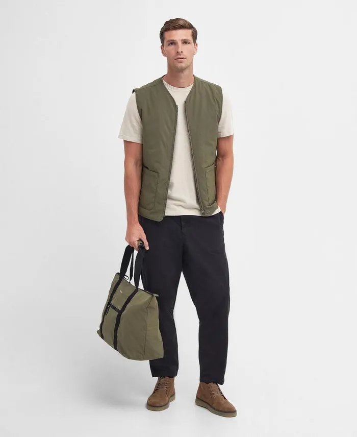 Harpen Padded Gilet Dark Denimberwick Men Barbour Gilets and Liners