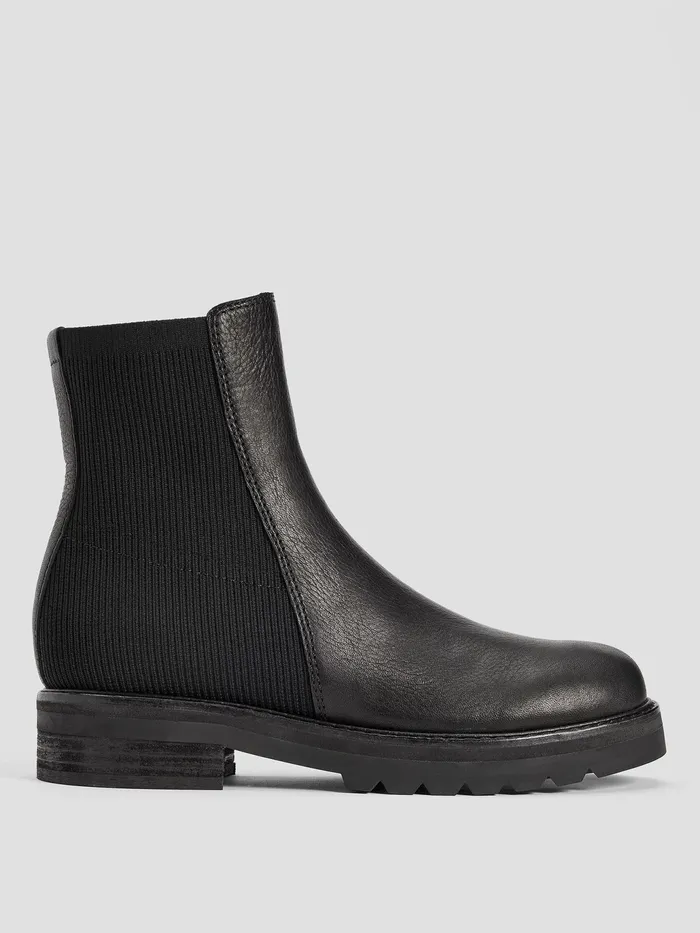 Haven Leather Bootie Black Women Eileen Fisher Shoes