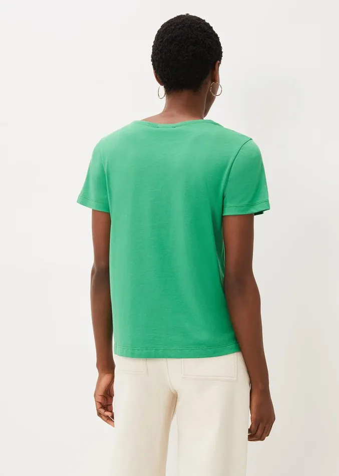 Huntly Stitch Detail TShirt Emerald Women Phase Eight Tops and TShirts