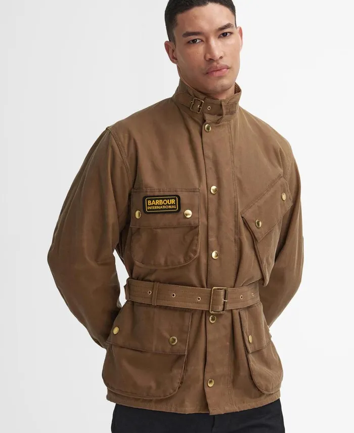 International Original Waxed Jacket Navy Men Barbour Waxed Jackets