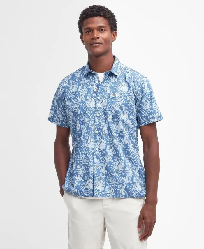 Ives Regular Shirt Classic Blue Men Barbour Shirts