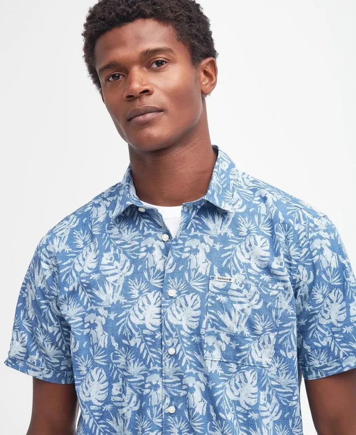 Ives Regular Shirt Classic Blue Men Barbour Shirts