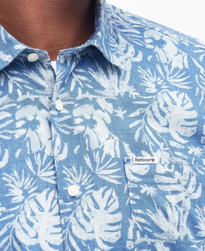 Ives Regular Shirt Classic Blue Men Barbour Shirts