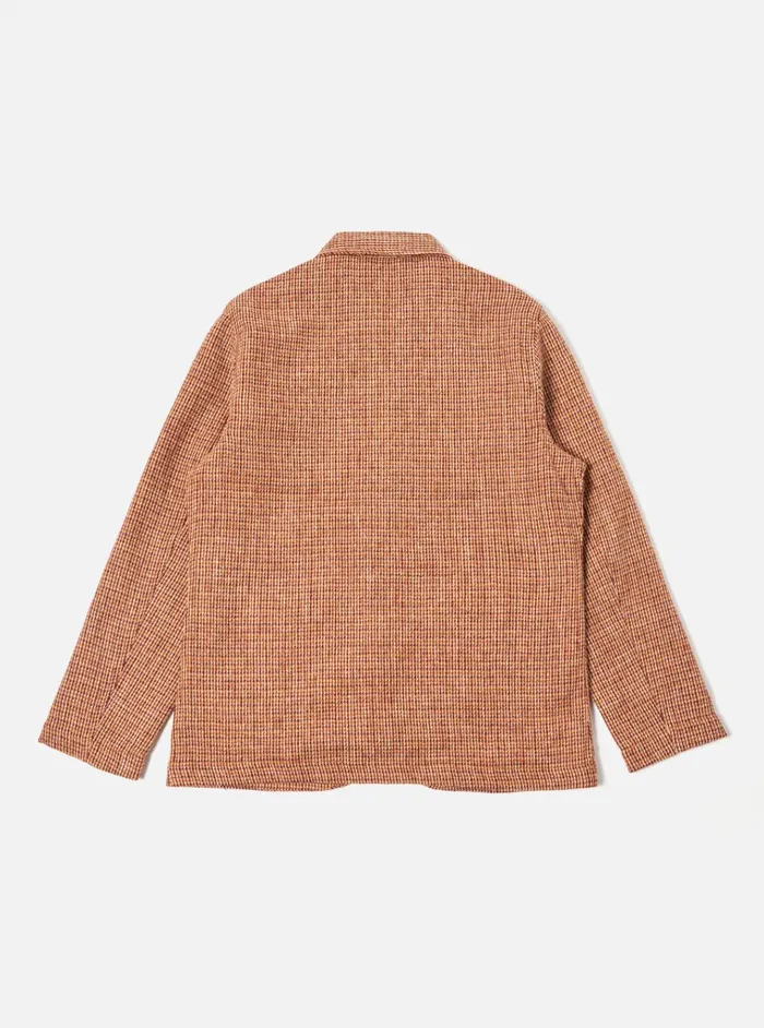 Jackets Men Universal Works Universal Works Bakers Jacket In Rust Harris Tweed Plaid