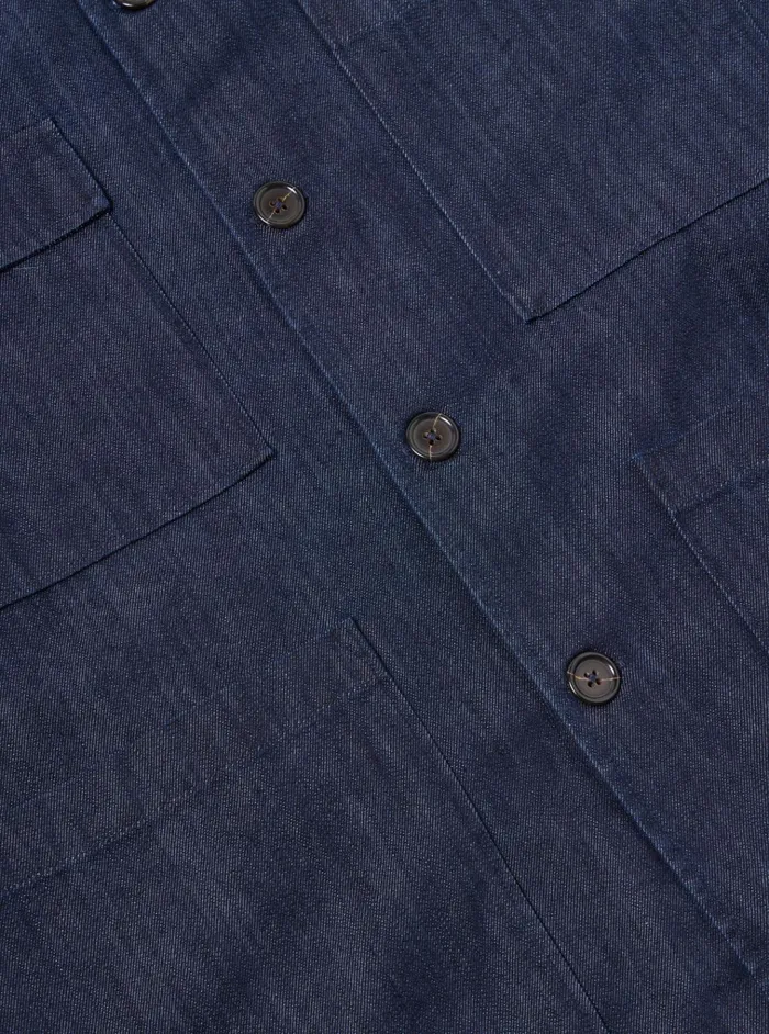 Jackets Men Universal Works Universal Works Dockside Jacket In Indigo Recycled Mix Denim