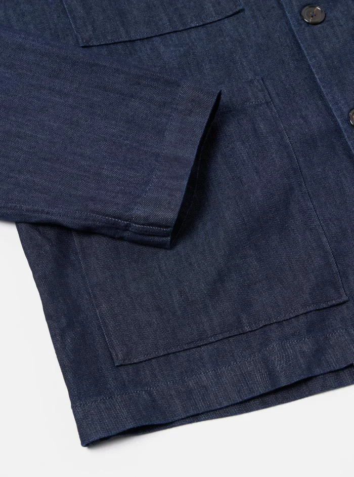 Jackets Men Universal Works Universal Works Dockside Jacket In Indigo Recycled Mix Denim