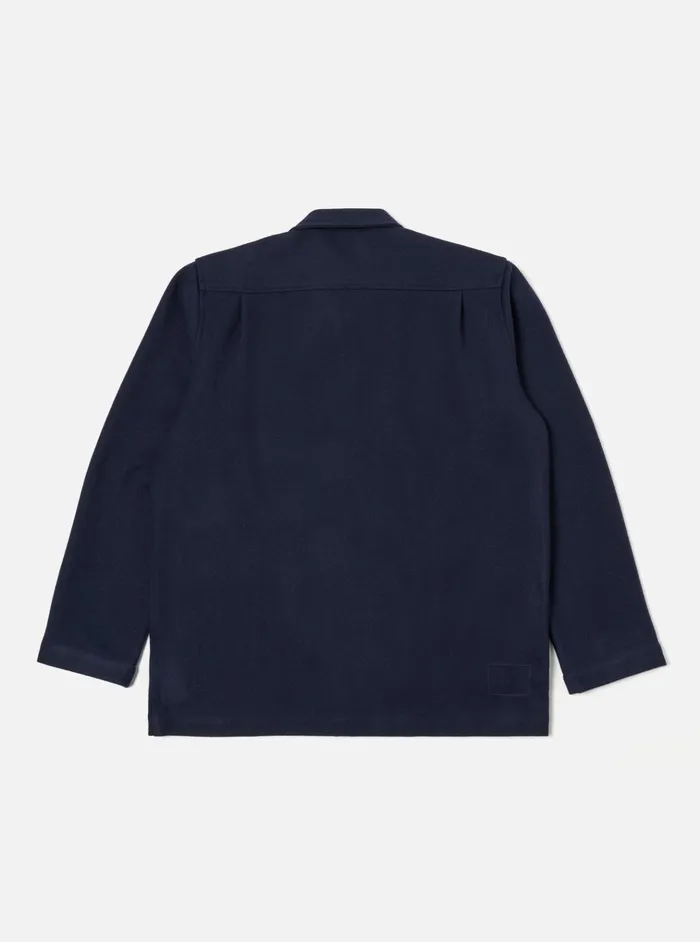 Jackets Men Universal Works Universal Works Easy Jacket In Navy Melton