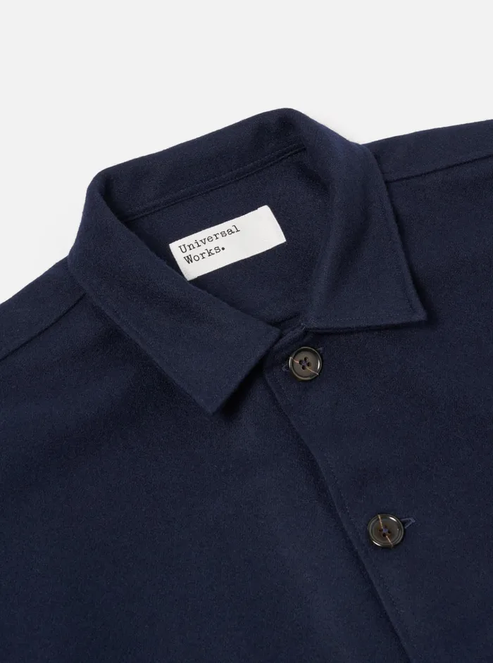 Jackets Men Universal Works Universal Works Easy Jacket In Navy Melton