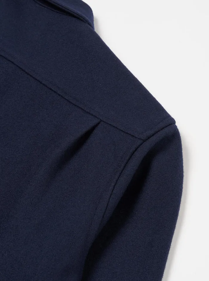 Jackets Men Universal Works Universal Works Easy Jacket In Navy Melton