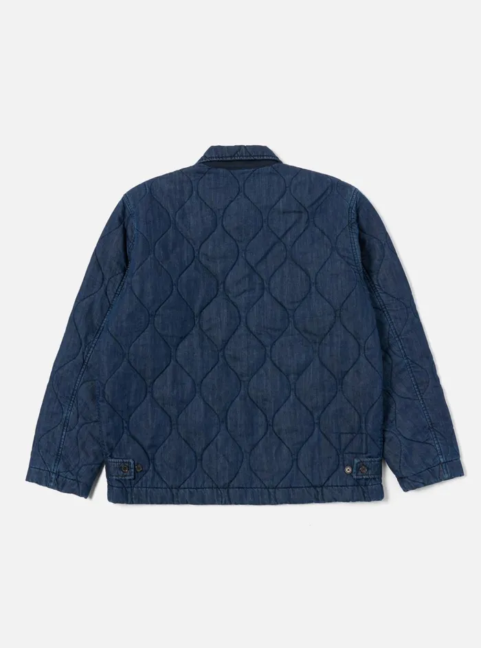 Jackets Men Universal Works Universal Works Gower Jacket In Indigo Quilt Denim