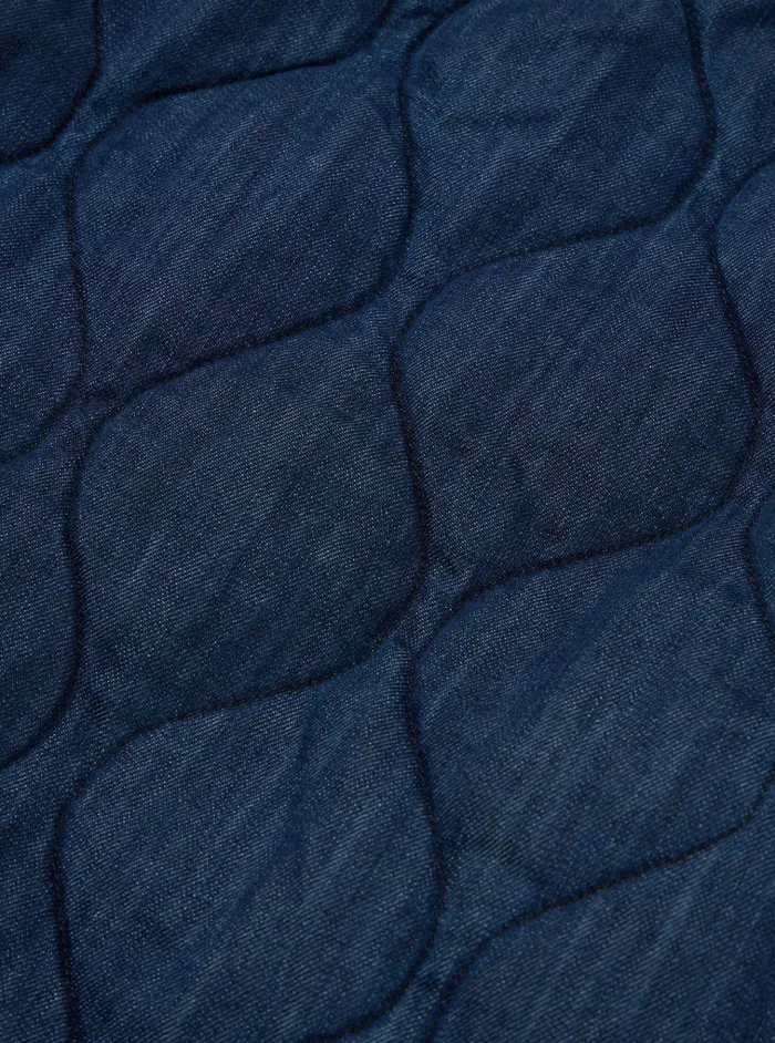Jackets Men Universal Works Universal Works Gower Jacket In Indigo Quilt Denim