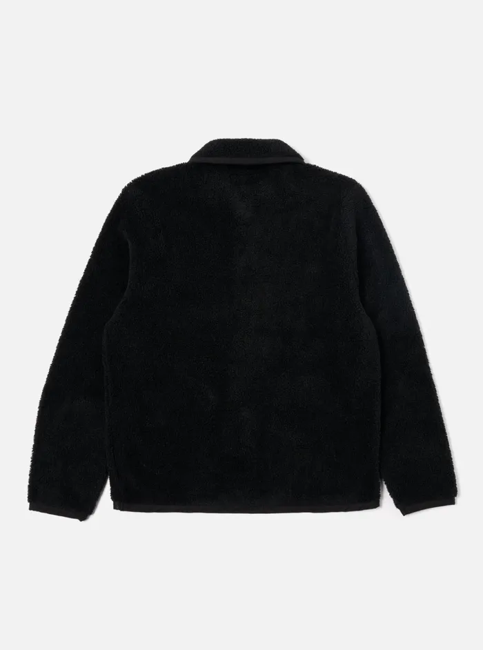 Jackets Men Universal Works Universal Works Lancaster Jacket In Black Mountain Fleece