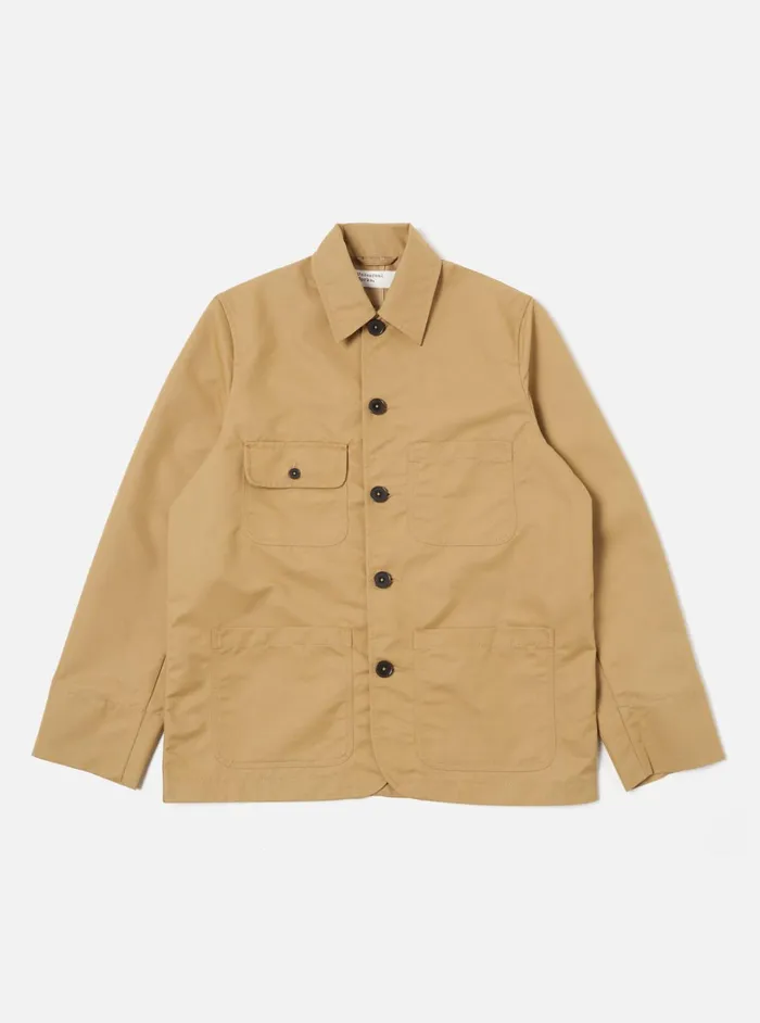 Jackets Men Universal Works Universal Works Merchant Jacket In Sand Brushed Polytech