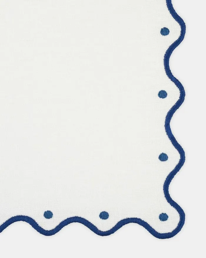 Jaipur Cocktail Napkin Blue Women Aquazzura Table Linens