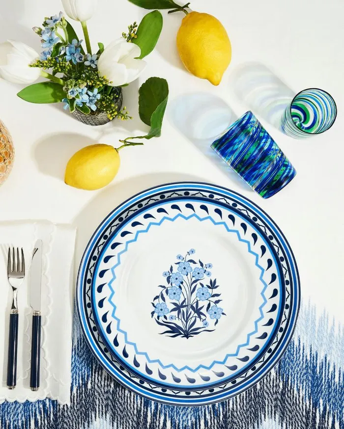 Jaipur Dinner Plate Blue Women Aquazzura Dinnerware Jaipur Dinner Plate Blue Women Aquazzura Dinnerware
