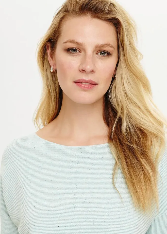 Janette Cross Over Hoop Earrings Multicoloured Women Phase Eight Knitwear