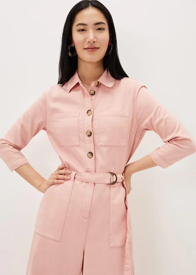 Jarah Denim Jumpsuit Rose Women Phase Eight Dresses