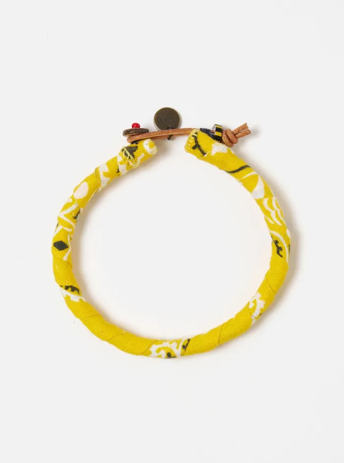 Jewellery Men Universal Works Mikia Bracelet In Yellow Bandana