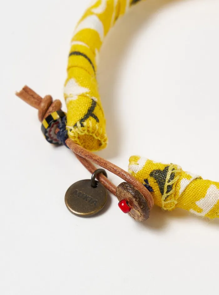 Jewellery Men Universal Works Mikia Bracelet In Yellow Bandana