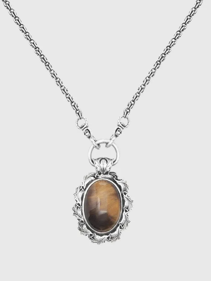 Jewelry Men John Varvatos TIGERS EYE PENDANT NECKLACE No Color